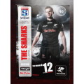 3 Sharks Super Rugby Match Programmes