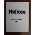 Melrose Sporting Heroes Card #91 - Mike James