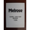 Melrose Sporting Heroes Card #124 - Sarel Van Der Merwe