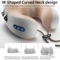 Electric U-Shaped Pillow Multi-Function Shoulder Cervical Neck Massager  Pink