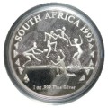 1995 Rugby World Cup South Africa - 1 Oz Pure Silver Medallion
