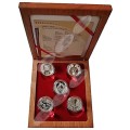 2006 to 2010 - Silver Proof R2 Crown Prestige Set - FIFA World Cup
