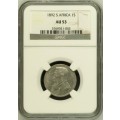 AU53 - 1892 1 Shilling