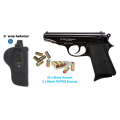 EKOL Majorov 9mm BLANK Gun | 9mm P.A.K Blank Pistol | 20 Blanks + 5 Pepper + Holster