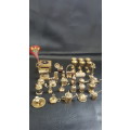 Job lot miniture brass figures bid for all!!!!