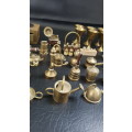 Job lot miniture brass figures bid for all!!!!