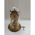 Kieninger and Obergfell Kundo Glass clock made in West Germany with key wind up!!!!
