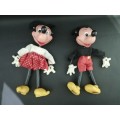 Micky and miny mouse puppets bid for both 25cm in length!!!!
