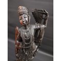 Stunning large 42cm  Highly detailed hand carved solid wooden figure!!!