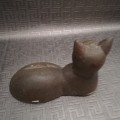 Solide cast Iron cat figure 16 cm in length!!!