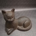 Solide cast Iron cat figure 16 cm in length!!!