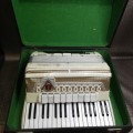Rare Frontline Milano accordion mother of pearls color with original case working condition!!!!!!