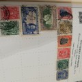 RARE STAMP ALBUM WITH A PENNY BLACK STAMP AND CAPE OF GOOD HOPE RHODESIA AND MANY MORE!!!!!!