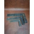 Vintage brass and wooden squares bid for all!!!