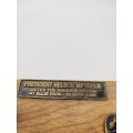 RARE 1995 rugby world cup display piece PRESIDENT NELSON MANDELA ELISS PARK 1995!!!!