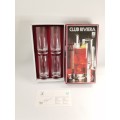 Club Riviera kristal glasses with Mercedes emblem on glasses in box!!!