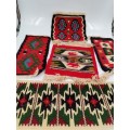 Collection of beautiful mini rugs bid for all!!!!