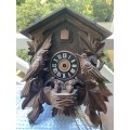 LARGE VINTAGE GERMANY CUCKOO CLOCK NOT TESTED AS SEEN ON PICTURES!!!!