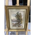 ANTIQUE OIL PAINTING SIGNED BY ARTIST OIL ON CANVASE SIZE 47CM X 37CM WOODEN FRAME!!!