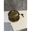 Brass Ships antique clock with key !!!!