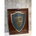 LARGE FRAMED DISPLAY SHIELD HIGHLY DETAILED 81CM TALL !!!