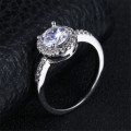Stunning Vintage AAA cubic zirconia ring... 925 Stamped white gold filled.. Size 7,8,9 Available!!!!