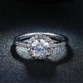 Stunning Vintage AAA cubic zirconia ring... 925 Stamped white gold filled.. Size 9 Available!!!!