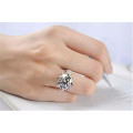 Stunning Swiss Stimulated Diamond Ring 925 stamped Designer Solitare....Size 7,8,9