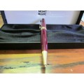 Montblanc Ballpoint Pen 164 - Burgundy with box and papers