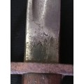 WWI-WWII Wilkinson British Pattern 1907 Bayonet with Leather Scabbard & Frog