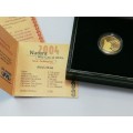Gold Proof Natura 1/10oz - Caracal - Mintage 917/3000