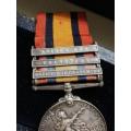 1901 Royal Navy Baton and Medal Awarded to Serj R Carbis - Natal Carb