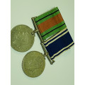 WW2 British Defence Medal & Police Long Exemplary Service Medal Duo