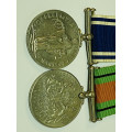 WW2 British Defence Medal & Police Long Exemplary Service Medal Duo