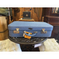 Vintage Atalanta Blue De-Luxe Travel Picnic Case with contents
