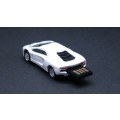 White Sportscar USB flash drive (8gb)