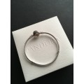 PANDORA Logo Silver Bracelet With 14k And Clear Cubic Zirconia - SKU: 590741CZ