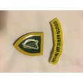 SA Irish Shoulder Flash & Badge (Circa mid Eighties)
