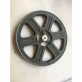 VINTAGE GEPE EMPTY,SPARE FILM REEL IN EXCELLENT AS NEW CONDITION  8mm  400 ft / 120 MTRS  NO CASE