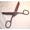 ANTIQUE 1920`s `DUNLOP ` FORGED METAL TAILOR SCISSORS / SHEARS 10 ins  / 23 cm