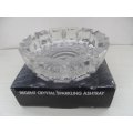 VINTAGE REGENT CLEAR-CUT, SPARKLING , LEAD CRYSTAL ASHTRAY  NEW  IN THE ORIGINAL PACKAGING BOX