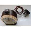 VINTAGE 1930  BAKELITE , FERRANTI ELECTRIC ALARM CLOCK  model No.947 Ferranti Limited England