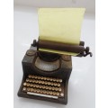 PLAYME  VINTAGE COLLECTIBLE PENCIL SHARPENER , DIE CAST BRONZE MODEL ,ANTIQUE FINISH,  TYPEWRITER