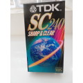TDK , SC , VHS CASSETTE ,   PAL SECAM, E240 / 343 m