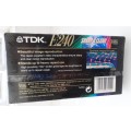 TDK , SC , VHS CASSETTE ,   PAL SECAM, E240 / 343 m