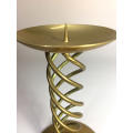SOLID BRASS ,DOUBLE HELIX DESIGN , CANDLE STICK HOLDER