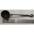 SOLID CAST IRON , `TENUATE `  LADLE , wall hook handle