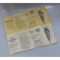 VINTAGE ,WAHL ELECTRIC HAIR CLIPPER SERVICE & OPERATING MANUAL