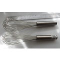 ONE PAIR OF STAINLESS STEEL BAKERY BALOON WHISKS