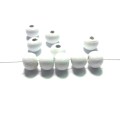 Beads / Wooden Beads 8mm  mat white Beads- 40 pcs / Beads for crafting